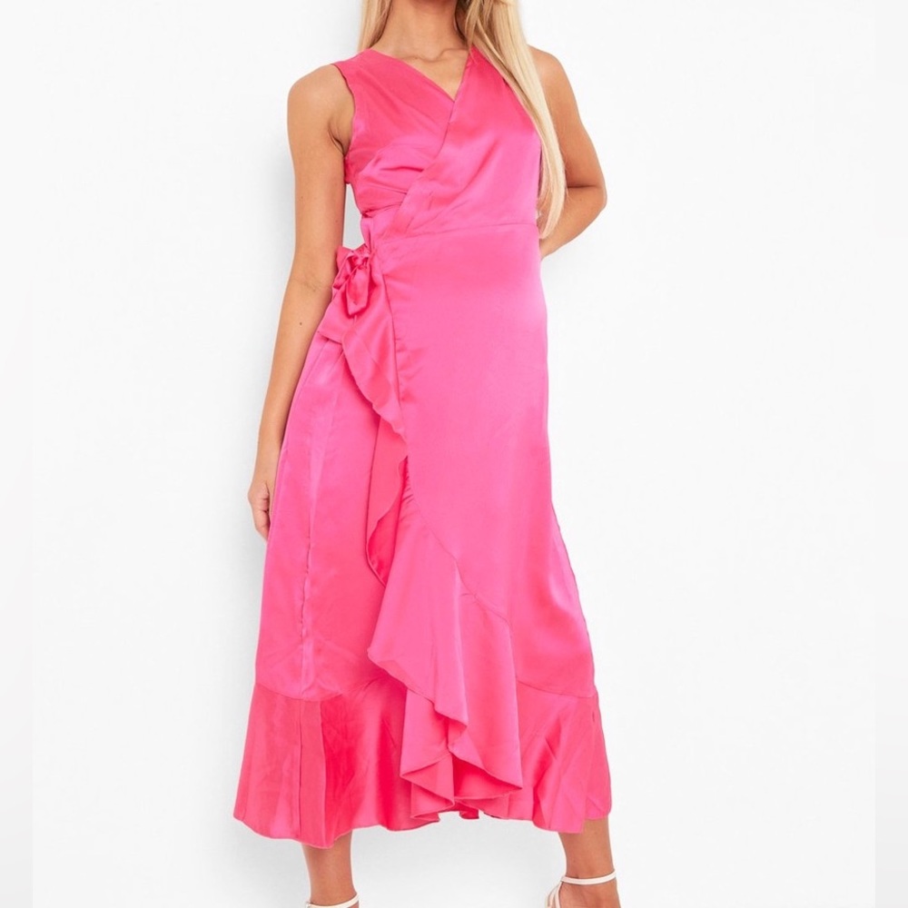Boohoo Maternity Wrap Dress